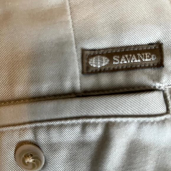 Men's Savane Dress Pants.  Size 32/30. Tan in color - Picture 3 of 3